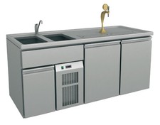 Biertheke 2 Becken links und 2