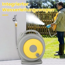 20M Gartenschlauchwagen Set, Mobiler Schlauchwagen mit Wasserpistole Praktisch 