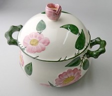 V&B Wildrose, Suppen-Terrine mit Öffnung im Deckel, H21, alte Serie Fayence, TOP