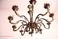 Prächtige antike Chippendale Deckenlampe /10 Armig /Kronleuchter/schwere Messing