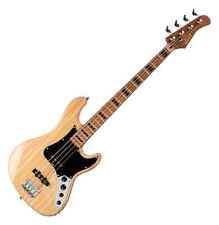 B-WARE Cort GB64JJ E-Bass Natural Gloss Aktiv/Passiv 4-Saiter Ahorn Roasted