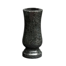 Grabvase Granit Impala – wetterfest & frostsicher – Grabschmuck Naturstein "Matt