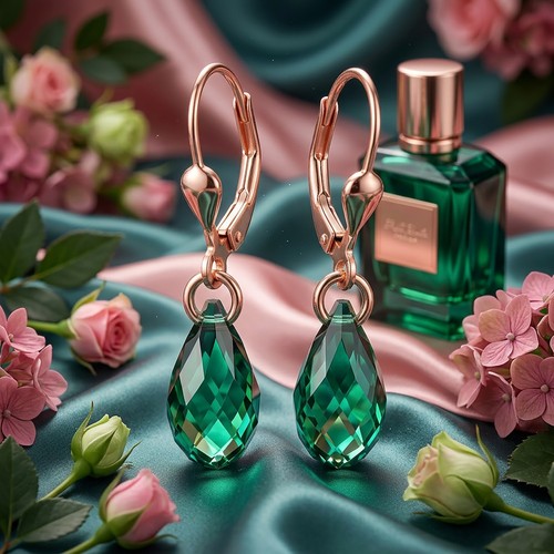 Ohrringe rosegold tropfen - ohrringe,