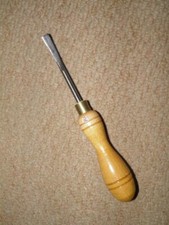 Vintage Sattler Trense Geschirrmacher Leder Flachkanten Werkzeug. Größe 2