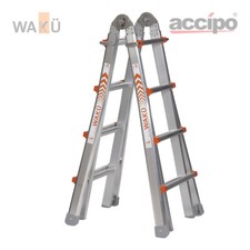 WAKÜ Leiter Teleskopleiter Treppenleiter 101 4x4 Sprossen