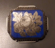 Antike Brosche Porzellan Rosen