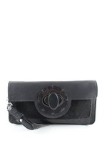 MALIPARMI Umhängetasche Mittel Damen Tasche hellgrau-schwarz Casual-Look