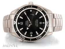 Omega Seamaster Planet Ocean 22005000 Stahl Black 45 mm B+P 07/2009 Uhr (14692)