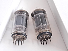 Matched pair Telefunken ECC83/12AX7 tubes-smooth Plate-Diamond Bottom - TU001385