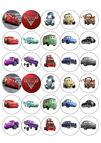 Disney carz essbare cupcake - carz,