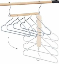 Mehrfach Hosenbügel 2 x 1 Stück Buchen- Holz/ Metall