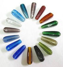 10 Glasperlen Tropfen Kegel