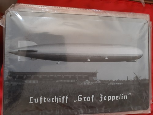 Blechschild luftschiff graf - ,