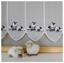 16cm breite Scheibengardine