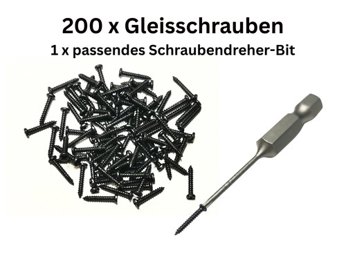 200x gleisschrauben - 200x,