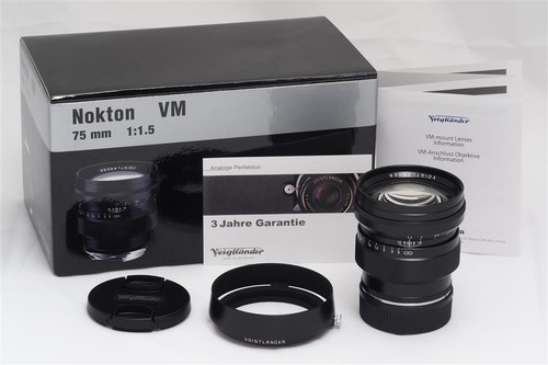 Voigtländer nokton 75mm - nokton, 1.5/75mm