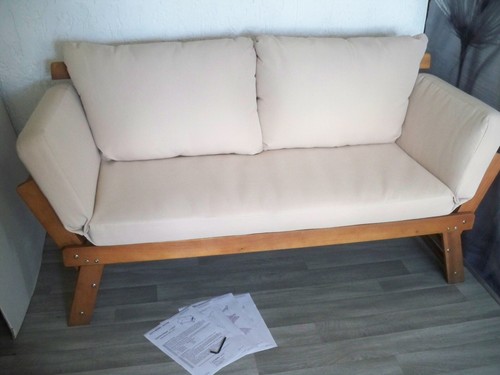 Gartenbank schlafsofa luise - schlafsofa,