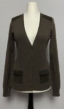 P. Goes Hollywood Kaschmir 36 EllbogenPatches Strickjacke Cardigan Pullover 6831