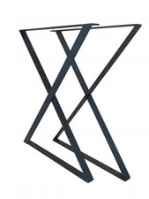 2x Tischgestell Tischkufen Tischbeine X  für Esstisch Couchtisch Bank 60 x 72 cm