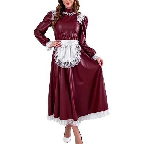 Leder mit hoher taille und - leder-mit,