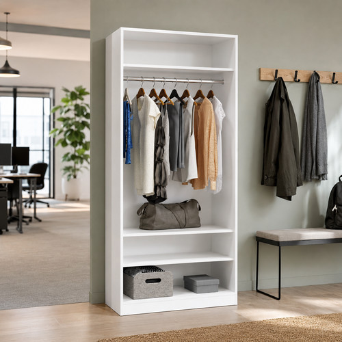 Offener kleiderschrank mit - offener,