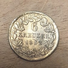 Bayern, 6 Kreuzer 1852