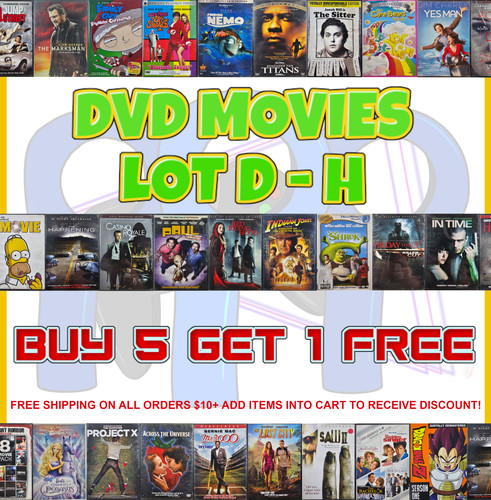 Dvd movies lot h - lot:, d