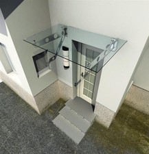 Glasvordach Klarglas 160x90cm