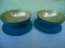 Tupperware 4 Allegra Schälchen a275ml C156 Dessert Nüsse Weihnachten gold petrol