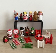 ELC Happyland Weihnachtsfigur Rudolph Santa Schneemann Elfe Rotkehlchen Engel Konvolut