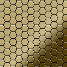 Mosaik Fliese massiv Metall