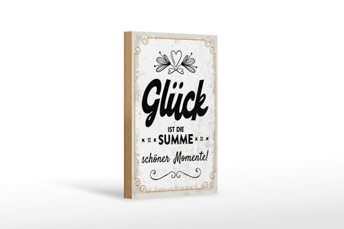 Holzschild glück ist - holzschild,