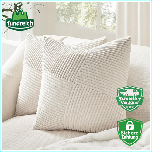 Kissenbezug 45x45 creme - 45x45,
