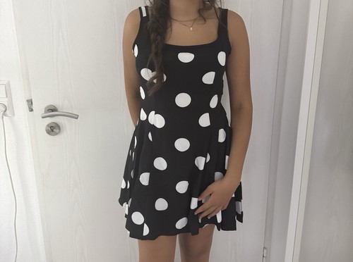 Sommer kleid schwarz weiß - sommer,