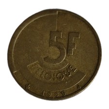 Belgien 5 Francs 1986 Münze