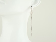 Paar Art Deco Ohrringe Platin