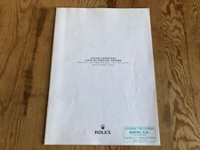 Faltblatt ROLEX - Oyster