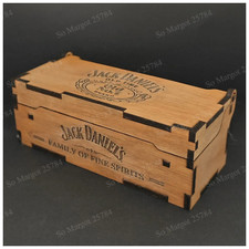 Jack Daniel's Geschenkbox aus Holz für Miniaturflasche