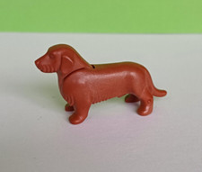 Playmobil Sammlung Ersatzteil Tier Förster Wald HUND DACKEL rotbraun