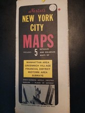 Vintage New York Karte Map of