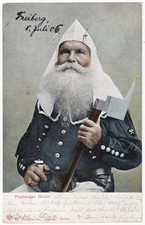 alte Ak Freiberg, Freiberger Gnom, gelaufen 1906