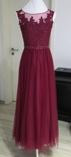 Luxuar Limited Abendkleid Gr. 36 Ballkleid Cocktailkleid Abiball Weinrot
