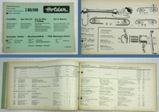 Holder Z80 Z100 Zapfwellenpumpe Ersatzteilliste 1964