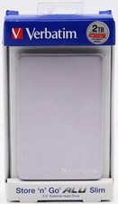Verbatim Store 'n' Go ALU Slim Space Grey 2TB USB 3.0  externe Festplatte HDD