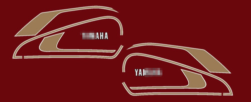 Yamaha xt500 kit decals - yamaha,