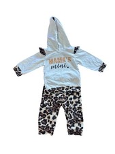 Zweiteiler Baby Girl 74 Hose und Pullover Gr. 74 Leopardenlook Top Zustand