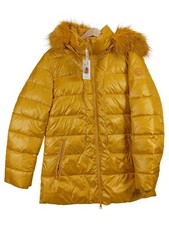 s.Oliver Damen Steppjacke Winterjacke Kapuze Gelb Gr. 40