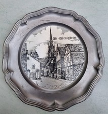 Zinnteller Alt-Dörngheim Maintal Wandteller Engel-Zinn 23 cm