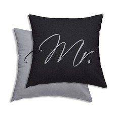 Kissenbezug Kopfkissenbezug Männer Mr and Mr Kissenhülle kuschelig weich Fleece