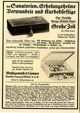 Wohlmuth & Lissner Berlin W. Kriegs-Geduld-Spiel Sanatorien Erholungsheime 1916